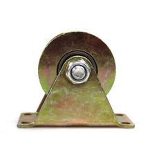 2.5 inch U type colorful steel pulley casters